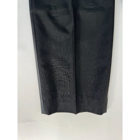 Custom Vintage Tuxedo Pant with Satin Stripe 40 Black Polyester Blend - Picture 4 of 16